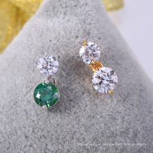 acessórios de moda 2018 hot cz brincos de jóias com ametista verde